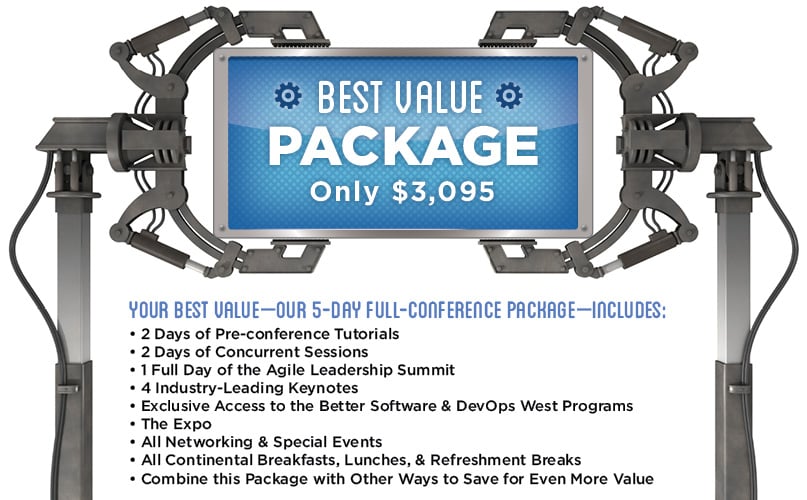 Best Value Package for the Agile Development Conference West